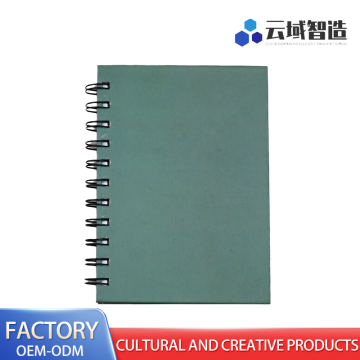 Eco-Friendly Green Grid Coil Notebook