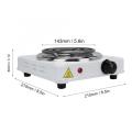 1000W Iron Burner Electric Stove Hot Plate Portable Kitchen Cooker Coffee Heater Milk Soup Durable Asjustable Quick