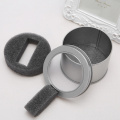 Round Metal Jewelry Wrist Watch Display Box Storage Organizer Case With Cushion