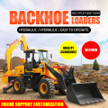 The cheapest mini backhoe wheel excavator loader