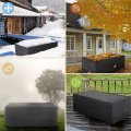 210D Oxford Cloth Furniture Cover Outdoor Garden Waterproof Dustproof And UV Protection BBQ Protector Rain Snow Table Furniture