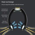 USB Micro Portable 2 in 1 Air Cooler Mini Electric Air Conditioner Portable Hanging Neck Cooling Fan