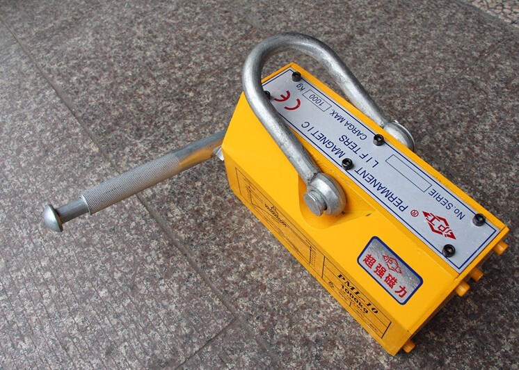 Free shipping rated lifting load 1T (1000kg) permanent magnetic lifter magnet lifter