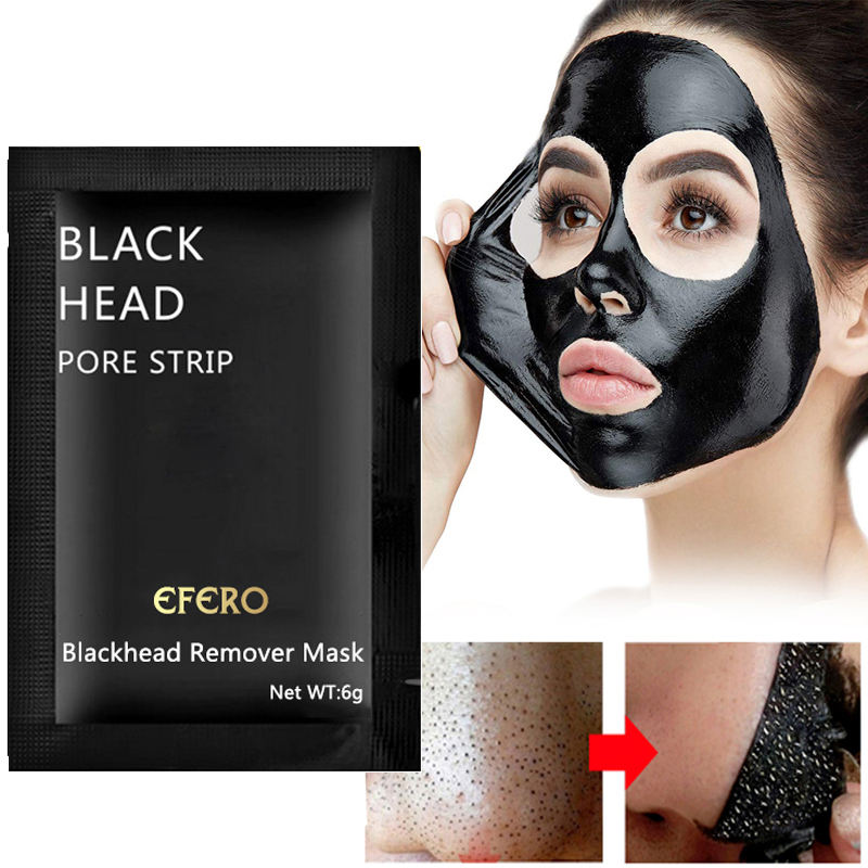 5Pack Face Mask Blackhead Remover Nose Mask Pore Strip Black Mask Peeling Acne Treatment Black Head Mask Deep Cleansing SkinCare
