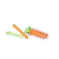 5PCS Food Sealing Clip Cartoon Orange Carrot Shape Moisture-Proof Closure Clamp for Food Fresh Keeping