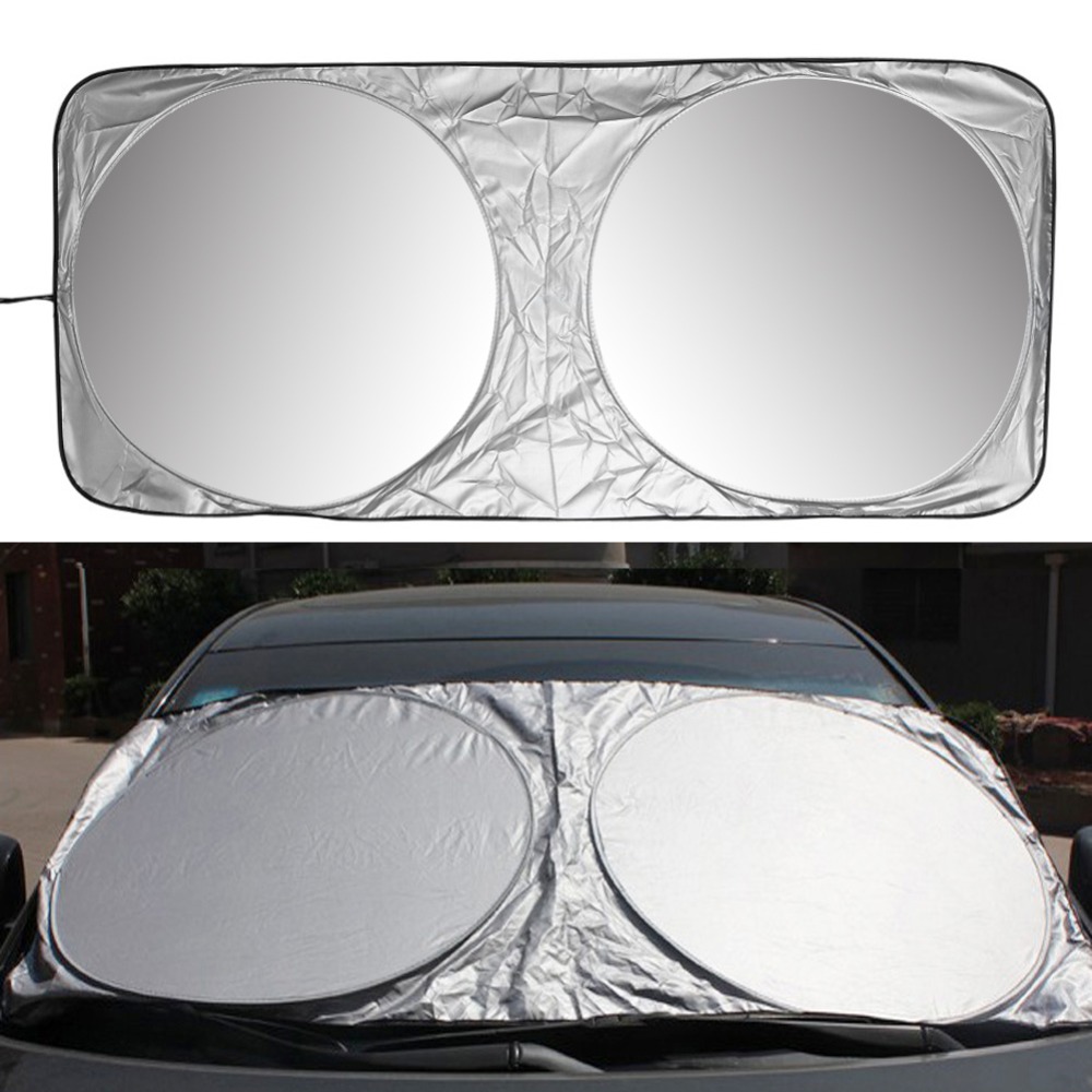 150 X 70cm Car Sunshade Sun Shade Front Rear Window Film Windshield Visor Cover UV Protect Reflector Car-styling High Quality