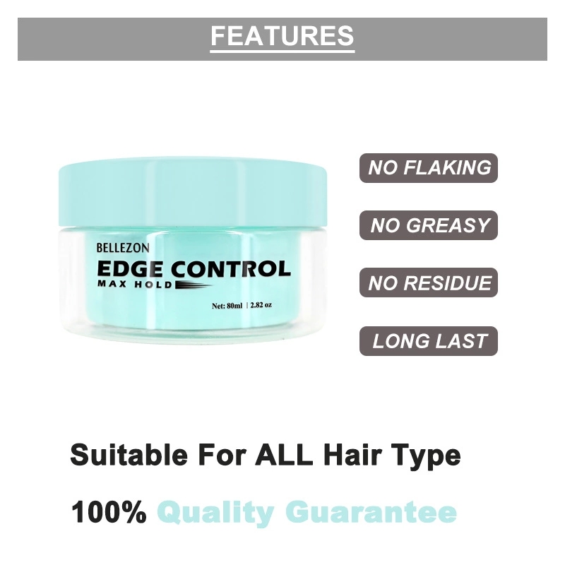 Bellezon Men Female Hair Oil Wax Cream Edge Control Hair Styling Cream Broken Hair Finishing Anti-Frizz Hair Fixative Gel