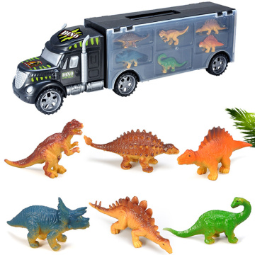 Hot Seller Small tractor Dinosaurs Transport Car Carrier Truck Toy with Dinosaur World Toys Mini Car for Children kids Toy