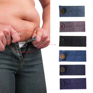 1Pc Tight Trousers Jeans Skirts Maternity Button Hooks Washable Gadgets Unisex Waist Band Pant Extender Belt Garment Accessories
