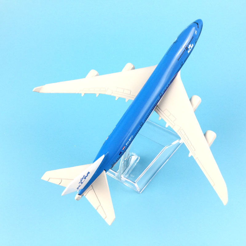 Plane Model Airplane Model 16cm KLM Royal Dutch Boeing 747 Aircraft Model 1:400 Diecast Metal Airplanes Plane Toy Gift