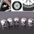 5Pc Skull Tyre Tire Wheel Car Auto Valves Cap Dust Stem Cover BicycleMotocycle Dropshipping