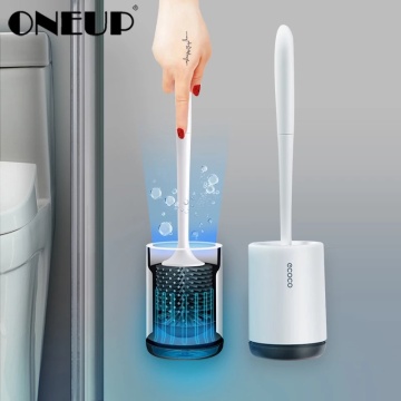 ONEUP TPR Toilet Brush Rubber Head Holder Cleaning Brush For Toilet Wall Hanging Household Floor Cleaning Bathroom Accessories