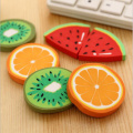 2 Unit / PackCute Fresh Fruit Design Eraser Erasers Kawai Watermelon Orange Kiwi Students Prize Gift Office Supplies