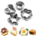 3pcs/Set Cookie Cutter Fried Egg Mould Biscuit Maker Frying Egg Pancake Cooking Tools Cake Decoratings Kitchen Baking Utensils