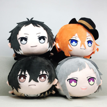 Anime Bungou Stray Dogs Dazai Atsushi Chuuya Ryunosuke Cosplay Cute Plush Dango Mascot Dolls Toy Throw Pillow Puppet Xmas Gift