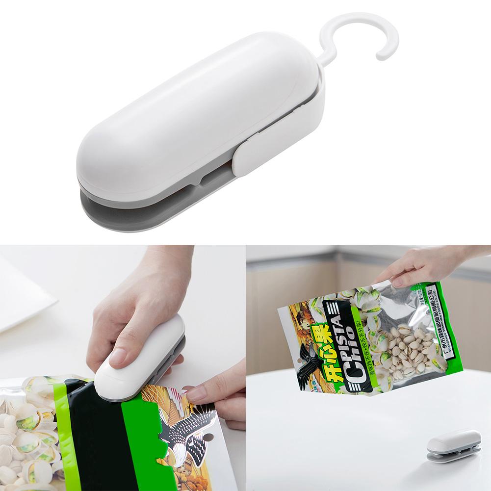 Mini Sealing Portable Household Package Sealing Machine Heat Sealer Capper Food Saver Vacuum Resealer For Snacks Bags Plastic