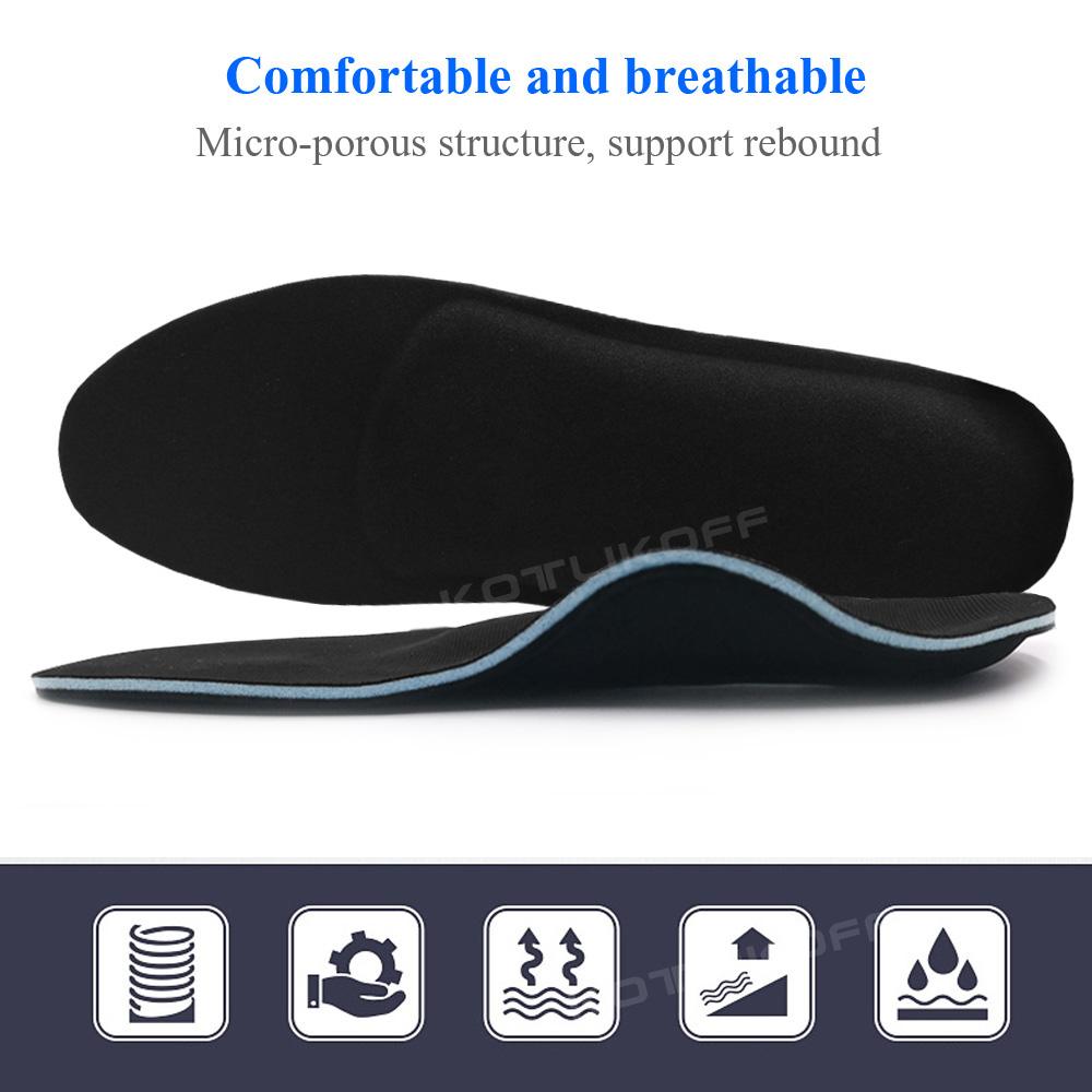 KOTLIKOFF flat feet orthotic insoles arch support orthopedic inserts Plantar Fasciitis,Feet Pain,Pronation for Men and Women