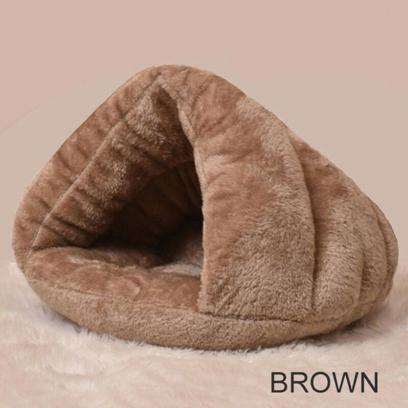 Pet Cat Dog Triangle Bed House Kennel Winter Warm Soft Solid Plush Mat Bedding Cave Basket Washable Nest 2020 New