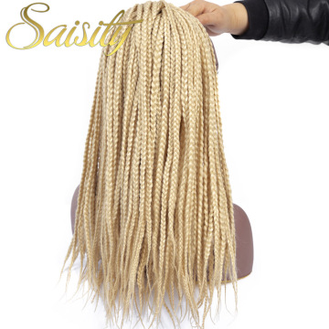 Saisity Ombre Fiber Synthetic Braiding Hair Bulk Crochet Braids Micro Box Braids Crochet Hair