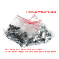 Transistor Assorted Kit S9012 S9013 S9014 S9015 S9018 A1015 C1815 A42 A92 2N5401 2N5551 A733 C945 S8050 S8550 2N3906 2N3904