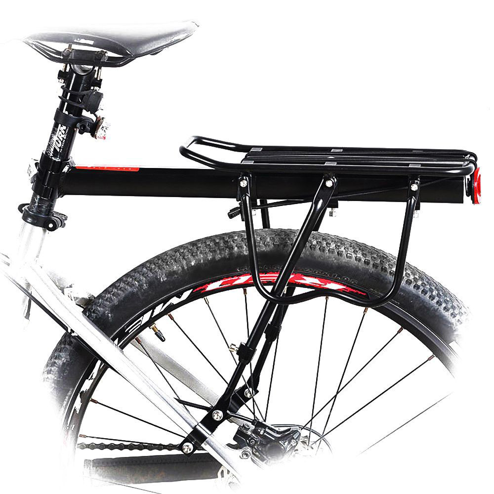 Alloy Bicycle Rear Rack Pannier Carrier Bag Luggage Cycle Mountain Bike Carrier Cargo Carrier Rear Shelf Cycling Bicycle Rack
