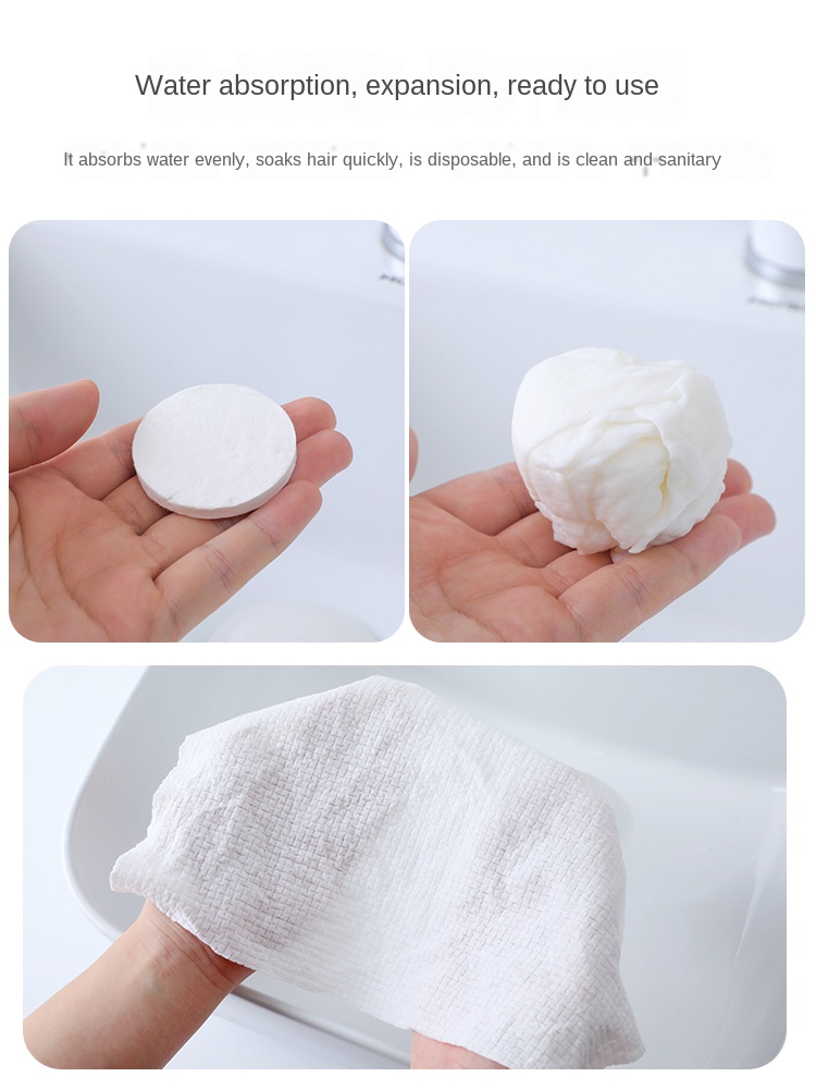 Disposable Face Towel Women's Portable Cotton Compressed Towel Bath Towel Particle Travel Standing Supplies Non-Woven Face Towel