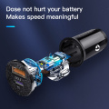 KUULAA Mini USB Car Charger Quick Charge 4.0 PD 3.0 36W Fast Charging Charger For iPhone Huawei Xiaomi Mi Type C Mobile Phone