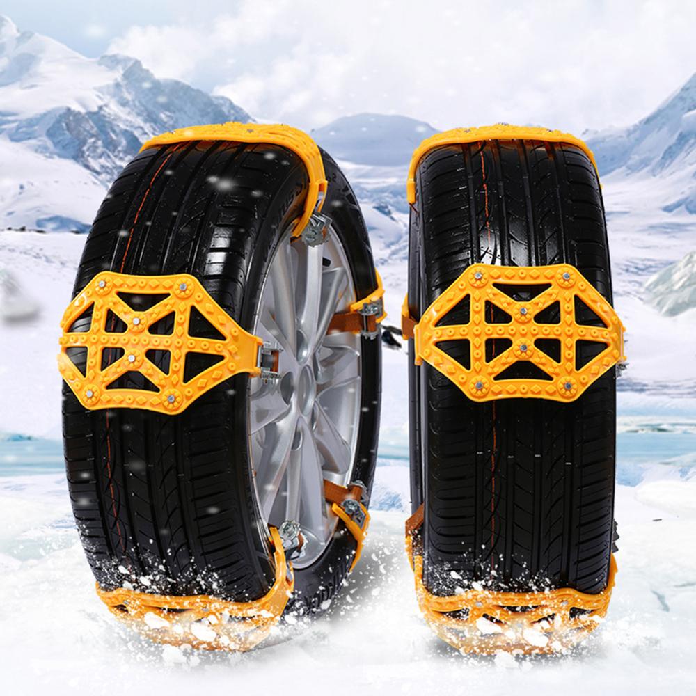 1-6pcs Winter Car Snow Chain Tires Anti skid chains Universal Multi-function Car Off-road Vehicle SUV Cars Snow Tire Chain