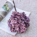 Luxury dried looking large Hydrangea flower short branch fall decoration silk artificial flowers Photo props hotel decor flores