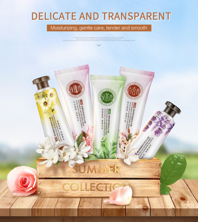 Moisturizing Plant Extract Fragrance Hand Cream Hand Massage Lotion Repair Anti-cracking Anti Chapping Nourishing Hand Cream