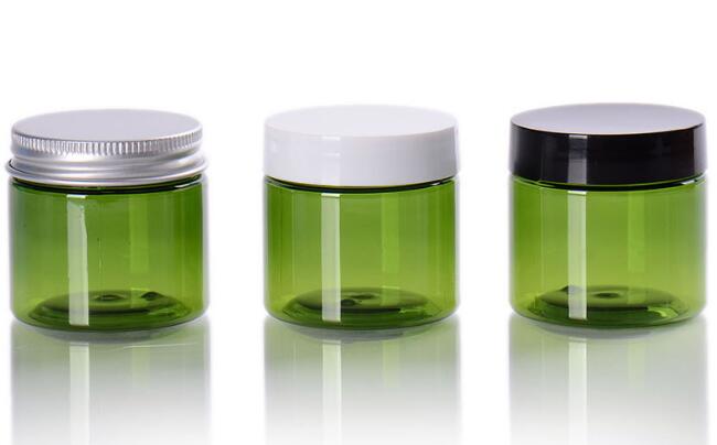 20pcs/lot 50 g 50 ml Empty Cosmetic Jar Pots Travel Face Cream Lotion Makeup Container Refillable Bottles Plastic PET