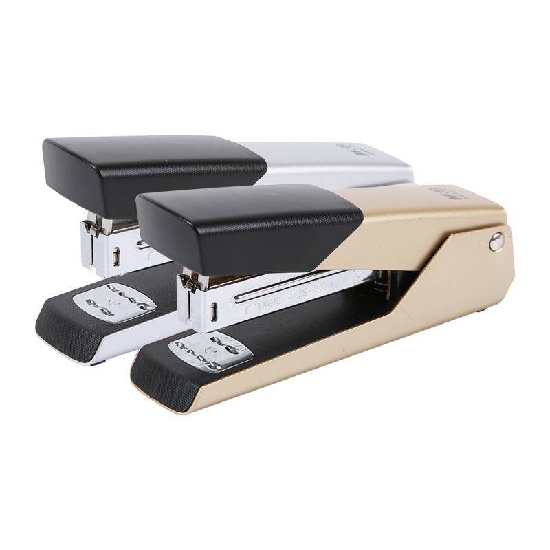 M&G Multifunction Stapler Dual Loading 24/6 or #10 Staples Paper Stapling Machine rose gold stapler Office Supplies Stationery
