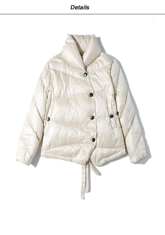 Women Short Stand Collar Down Coat