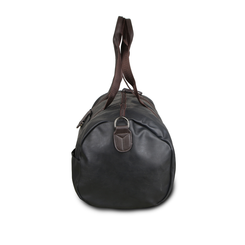 Men Sports Fitness Bag Gym PU Leather Shoulder Bag for Men's Retro Black Travel Duffle Blosa Women Classic Soft Handbag