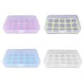 15 Grid Plastic Egg Container Case Refrigerator Fresh Storage Boxs Kitchen Tools Portable Wild Picnic Egg Organizer