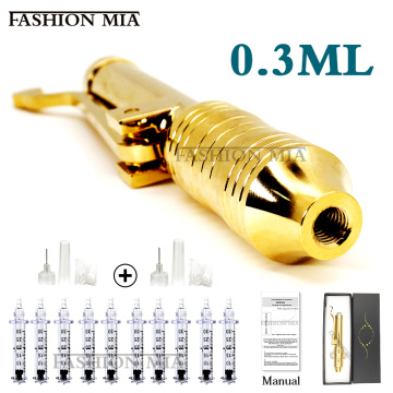 Meso injection gun 0.3ml gold hyaluronic pen For Lips No Needle Hialuron Pen Dermal Filler Caneta Hyaluron Pen Acido Hialuronico