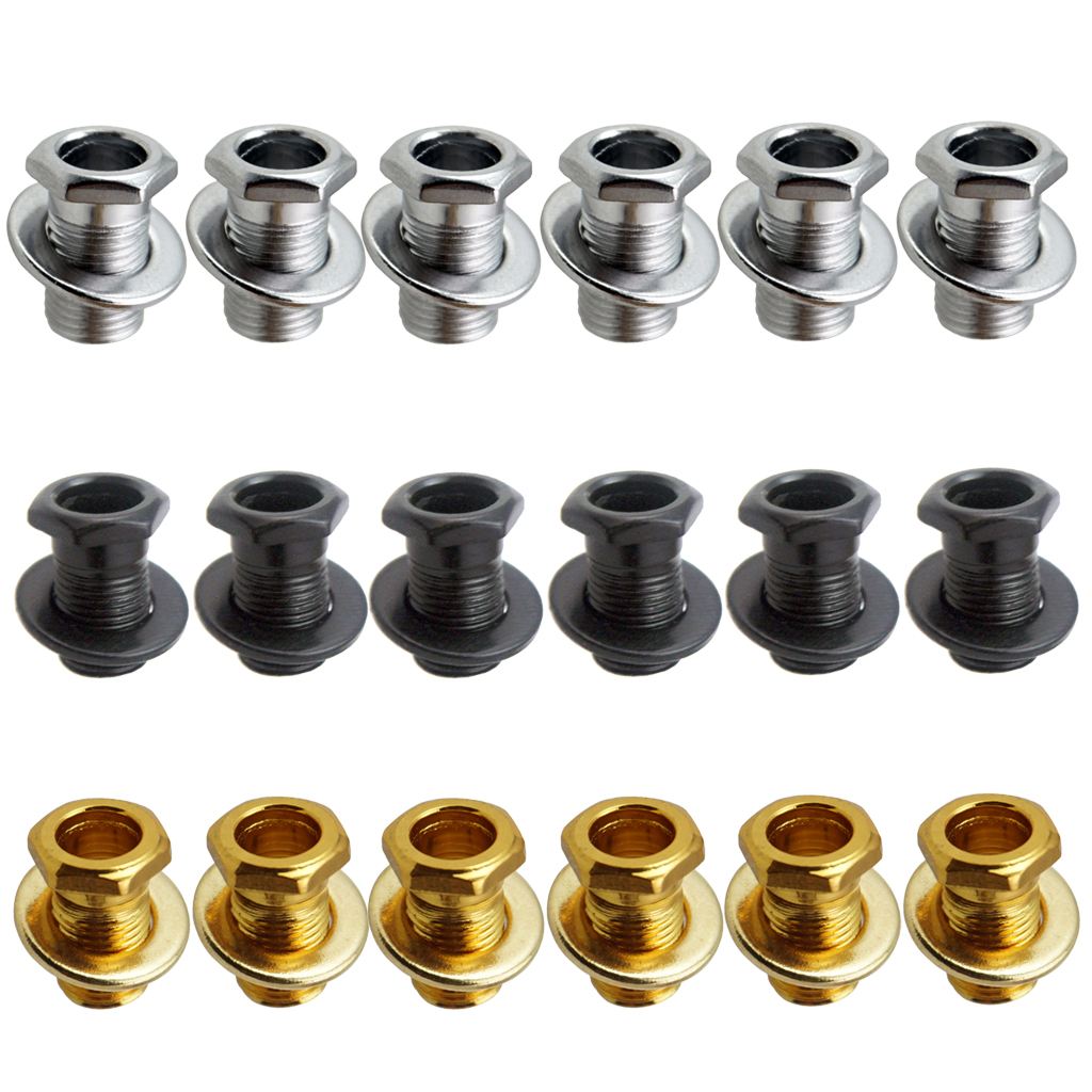 1 Set Iron Tuning Peg Tuning Key Bushing Washer Gasket for Electric/Wood/Acoustic Guitar Replacement Parts