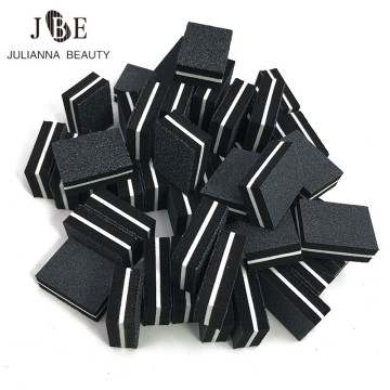 200pcs/lot Nail Buffer Double-sided Small Mini Nail Buffer Block Black Disposable Professional Manicure Pedicure Nail Buffer