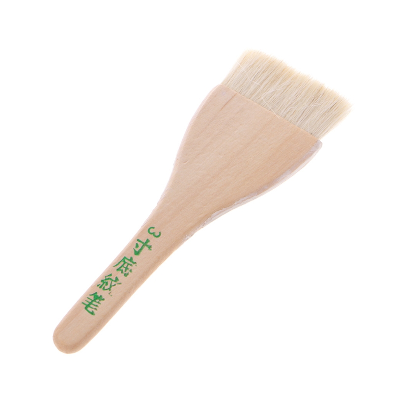 Goat Hair Handle Art Supplies Watercolor Acrylic Wood Oil Paint Brush Six Sizes R9JA