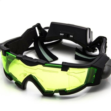 Adjustable LED Night Glass Goggles Motorcycle Motorbike Racing Hunting Glasses Eyewear With Flip-out Light Windproof