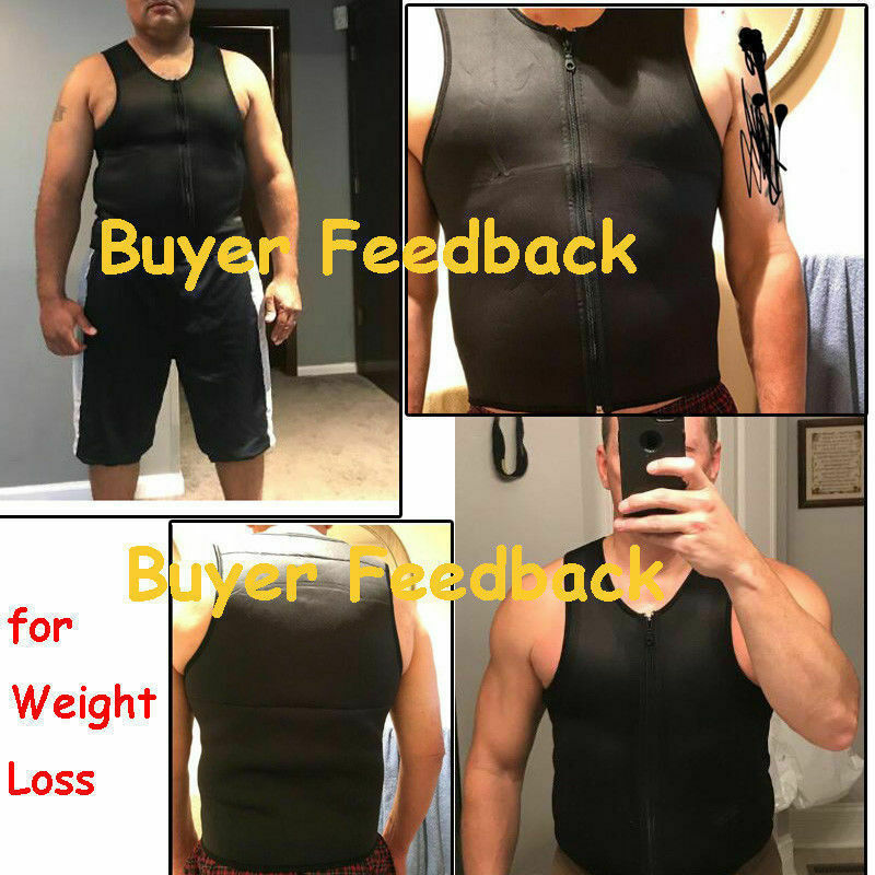 Plus Size Men's Body Shapers Sweat Vest Thermo Slimming Sauna Suit Weight Loss Shapewear Ultra Neoprene Tight-fitting Trainer