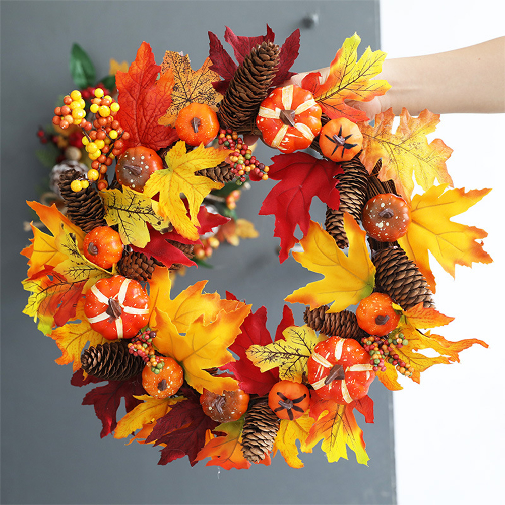 Mini Artificial Pumpkins Simulation Maple Leaves Fruit Halloween Diy Craft Home Birthday Party Wedding Decoration