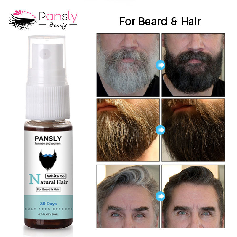 New Beard hair spray beard growth oil for gentleman trun your beard and hair to black color Shaping Tool Beard care products