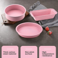 Maifan Stone Pink Cake Mold Bread Cake Non-stick Tray Muffin Baking Carbon Steel Baking Pan Square Round Baking Mold