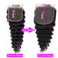 Celie Hair 7x7 Lace Closure Loose Deep Wave Remy Brazillian Human Hair Closure 10-20 Inch Pre Plucked Swiss Lace Closure