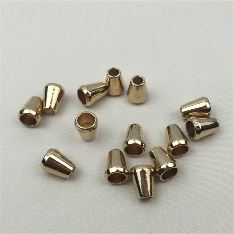 10PCs Metal Alloy Cord End Tip End Cap Conical Jewelry Making Costume Jacket Sweater Shoelace Accessories Bag DIY Craft Supply