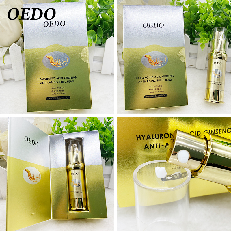 OEDO Hyaluronic Acid Anti Aging Peptide Collagen Eye Cream Against Bags Snail Face Cream Whitening Essence Firming Care Cream