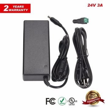 AC DC Adapter,Power Supply 24V 3A Power Adapter,Switching Power Supply 24VDC Led Power Supply LED Driver for LED Strip ST349
