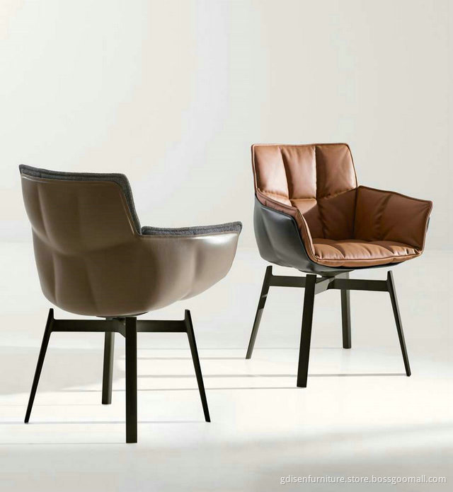 Husk Armchair with Swivel Function by Patricia Urquiola