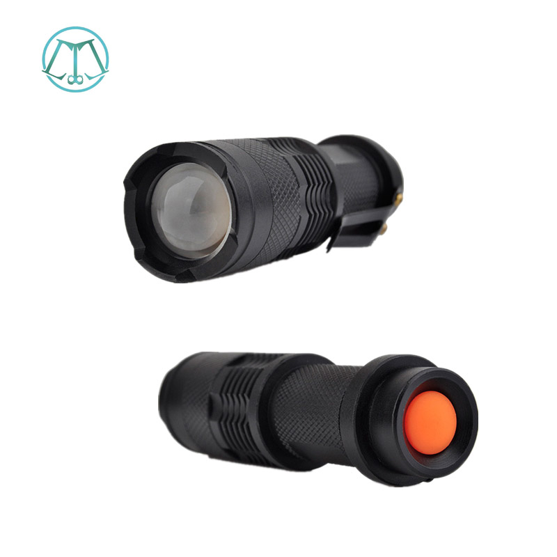 3pcs Softair Airsoft Weapon Light Tactical Army Military Tactical Helmet Light Holder Mini Telescopic Zoom Flashlight for Gun